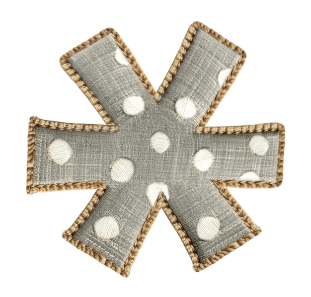 Przykłady haftów na materiałach